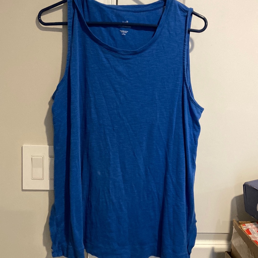 J•Jill Pima Sleeveless Tunic Tank Top - Picture 1 of 8